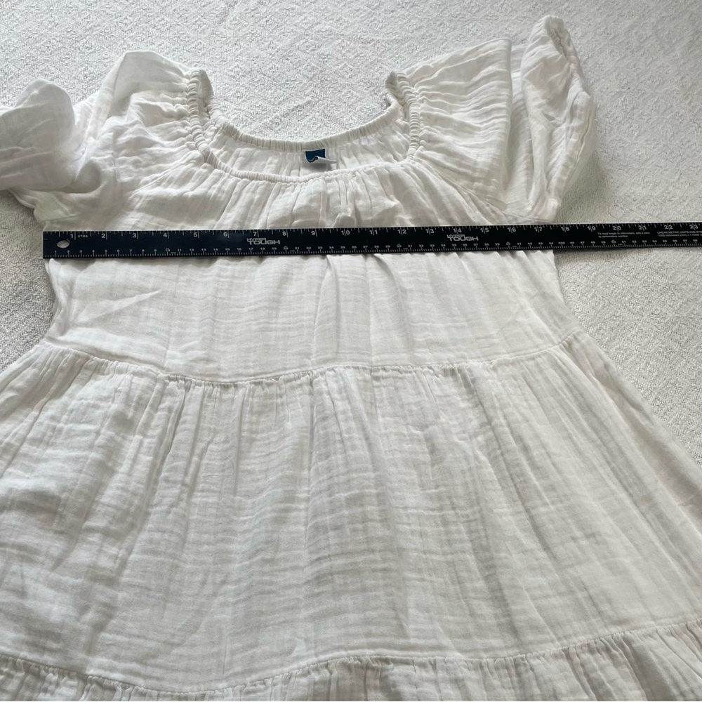 Old Navy White Casual Dress ~ Size Medium - Picture 5 of 10